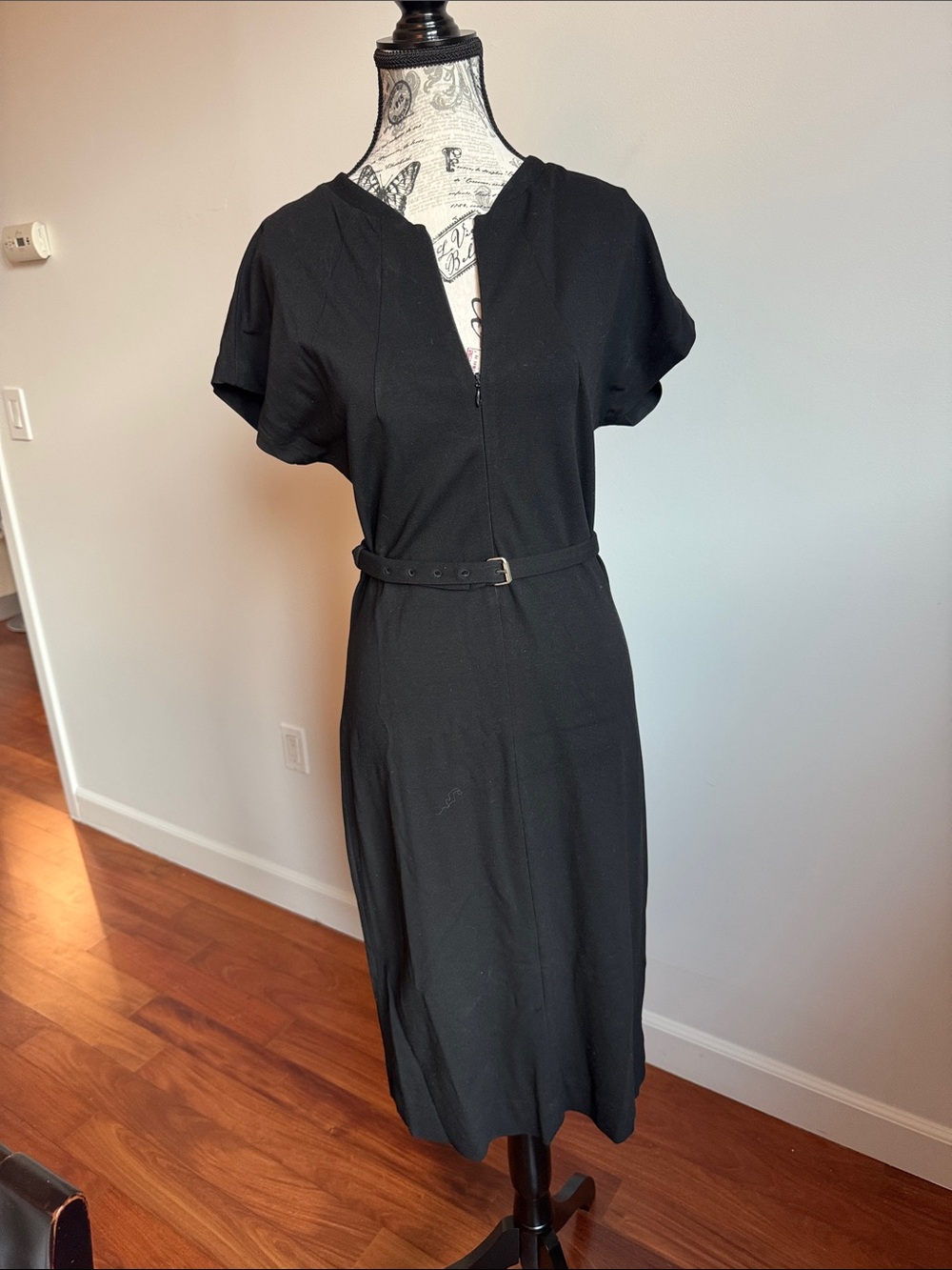 Diane Von Furstenberg Classic Black Midi Dress